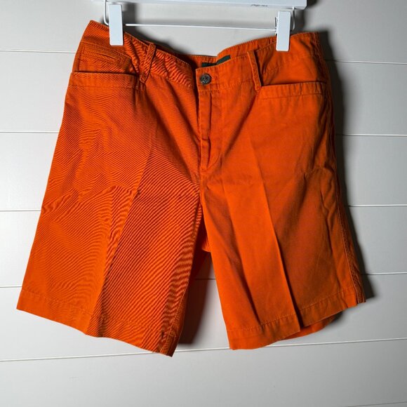 LRL Lauren Jeans Co. Orange Shorts Size 10 - Picture 1 of 8